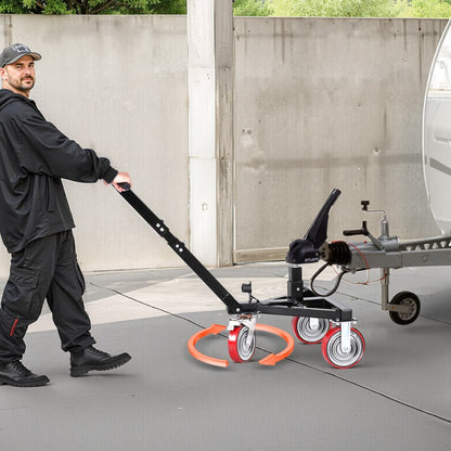 QYC3500-YB - 3500 lbs Capacity Carbon Steel Trailer Dolly, Adjustable Height