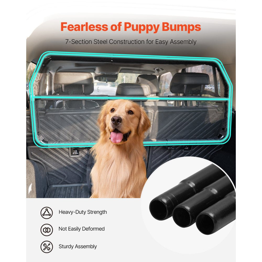 SZJJGW01S - 46" Dog Car Barrier for Safely Securing Pets in Vehicle