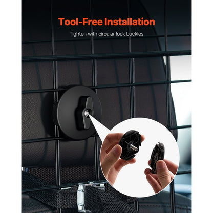 SZJJZW01X - Adjustable Steel Dog Car Barrier for Safe Travel 35.4"-60.6"