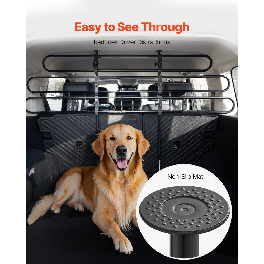 SZJJGSG02 - Adjustable Metal Dog Car Barrier for Safe Travel
