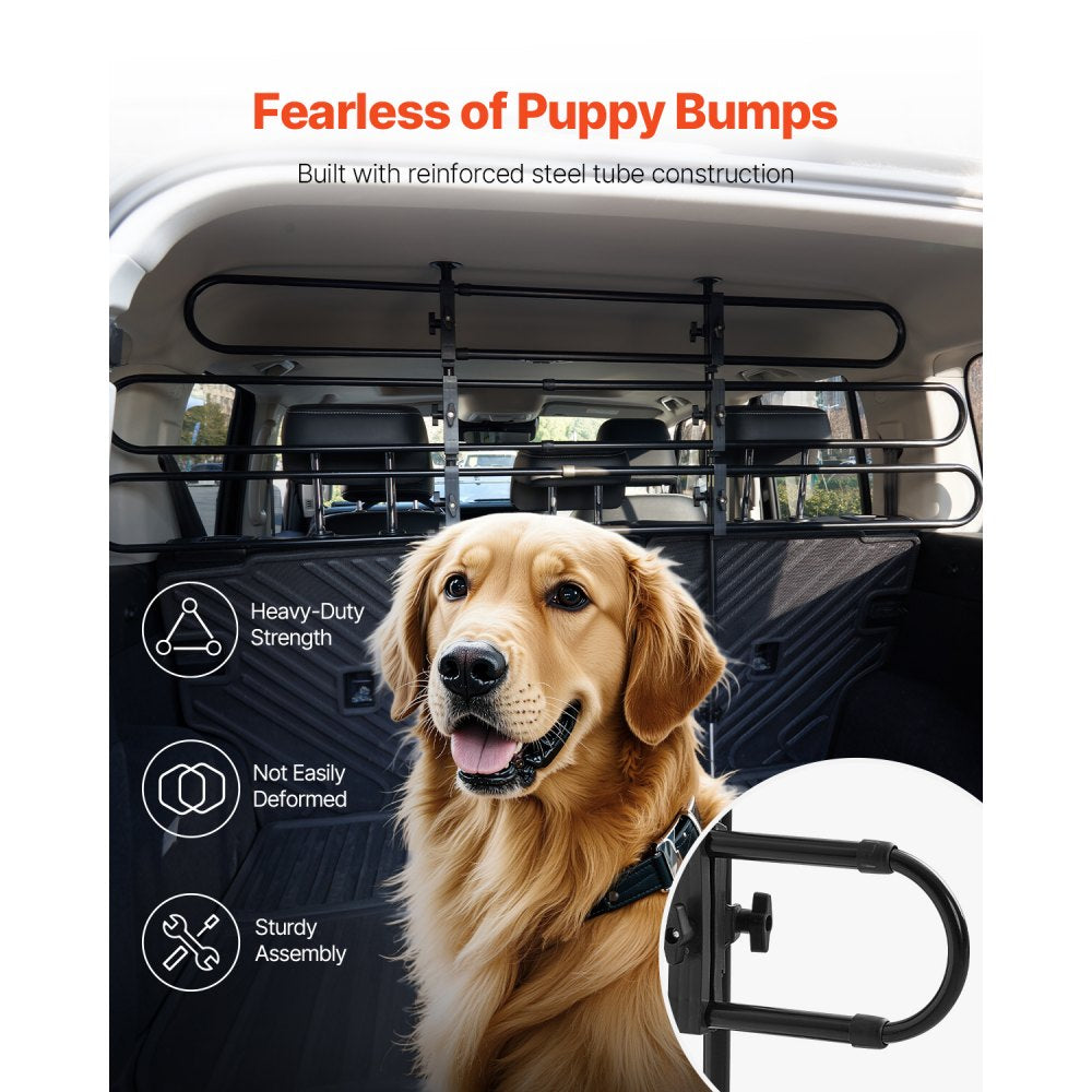 SZJJGSG02 - Adjustable Metal Dog Car Barrier for Safe Travel