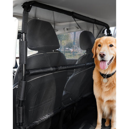 SZJJGW01L - Durable Dog Car Barrier for Front Seats, Easy Install, Mesh Design