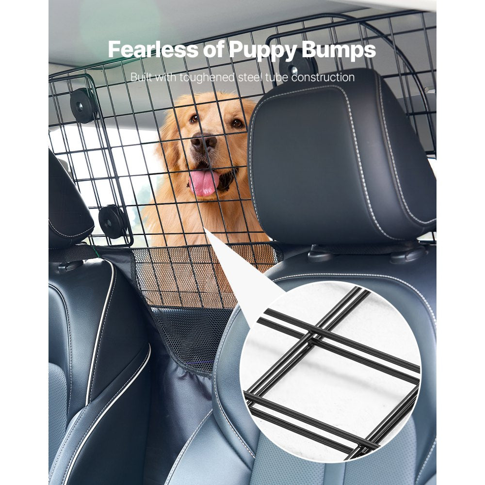 SZJJZW01B - Adjustable Dog Car Barrier 35.4"-60.6" for SUVs and Vans