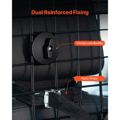 SZJJZW01B - Adjustable Dog Car Barrier 35.4"-60.6" for SUVs and Vans