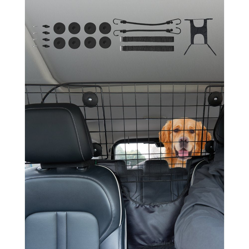 SZJJZW01B - Adjustable Dog Car Barrier 35.4"-60.6" for SUVs and Vans