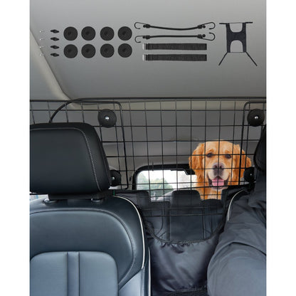 SZJJZW01B - Adjustable Dog Car Barrier 35.4"-60.6" for SUVs and Vans