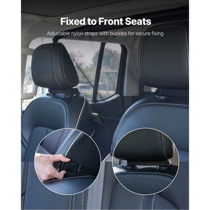 SZJJGW01M - Durable Dog Car Barrier for Front Seats Mesh Design
