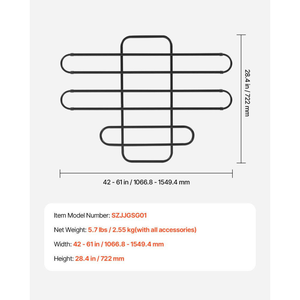 SZJJGSG01 - Adjustable Metal Dog Car Barrier for SUVs and Sedans