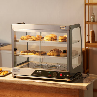 SC-F802 - Insulated Food Warmer Display with 2 Adjustable Shelves