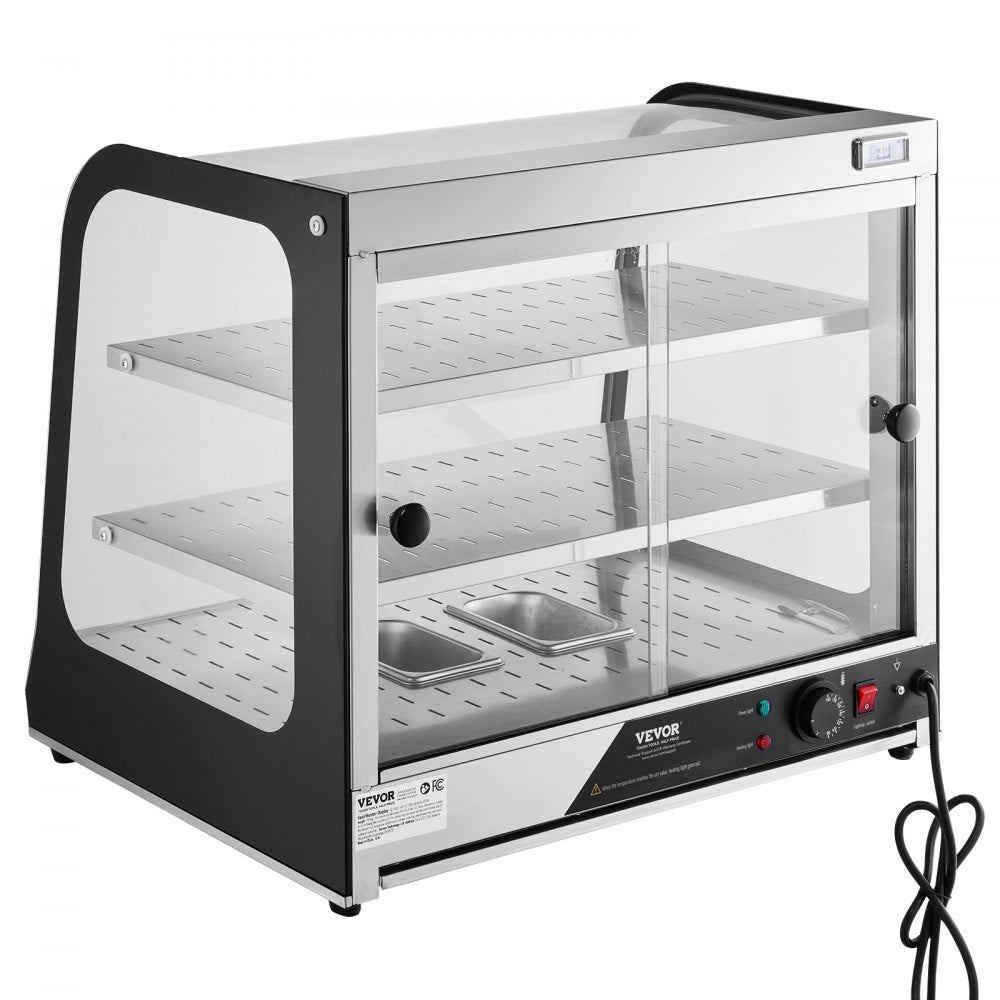 SC-F802 - Insulated Food Warmer Display with 2 Adjustable Shelves