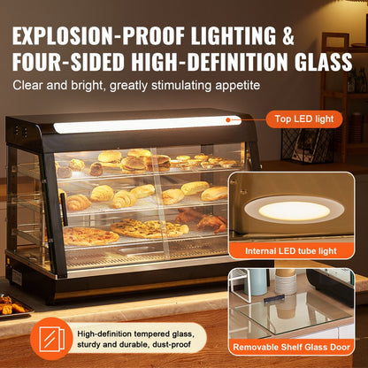 SC-CJ-602 - Adjustable Temperature Food Warmer with 3 Shelves and Water Tray