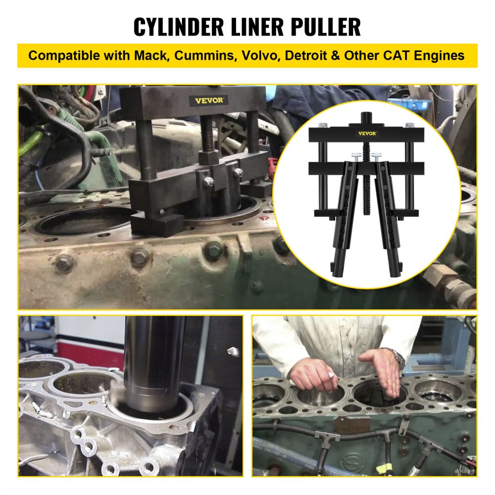 K04T - Heavy-Duty Cylinder Liner Puller for 3-7/8 to 6-1/4 Inches