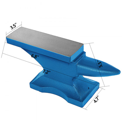 010912916018 - 24LB Cast Iron Anvil with Horn for Metalworking