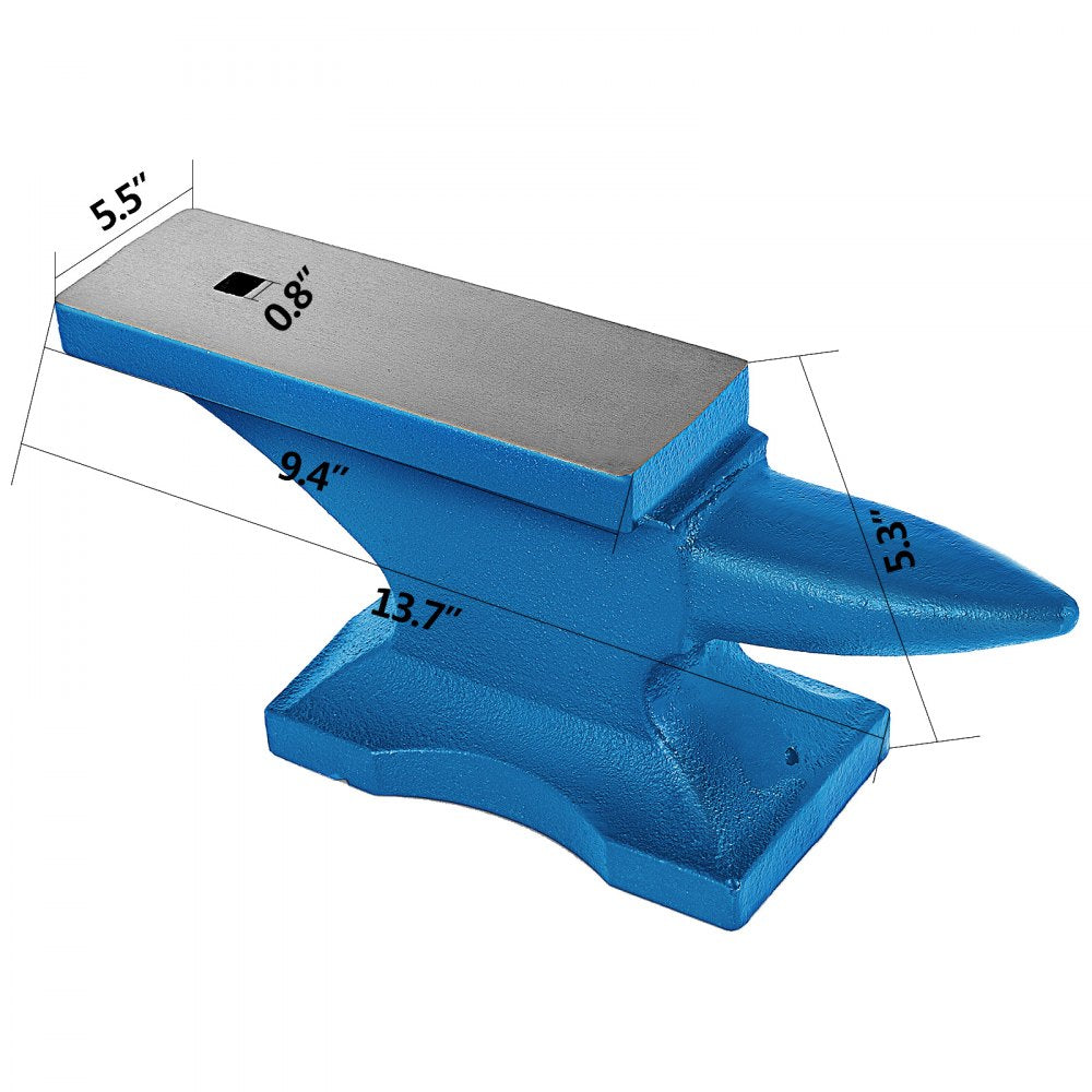 010831791399 - 44Lbs VEVOR Single Horn Anvil for Blacksmithing and Metalworking