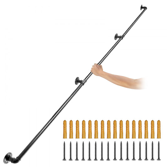 VV-GYGFS-HS11YC - Heavy-Duty Wall Mount Handrail for Indoor/Outdoor Use