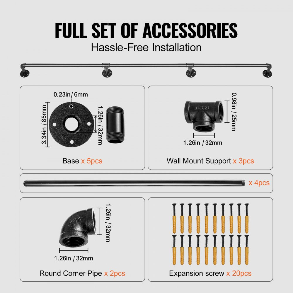 VV-GYGFS-HS13YC - Durable Wall-Mount Handrail for Safe Navigation