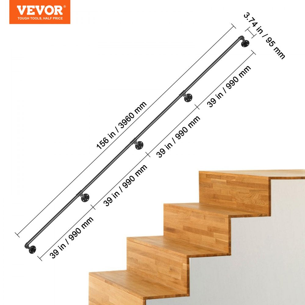 VV-GYGFS-HS13YC - Durable Wall-Mount Handrail for Safe Navigation