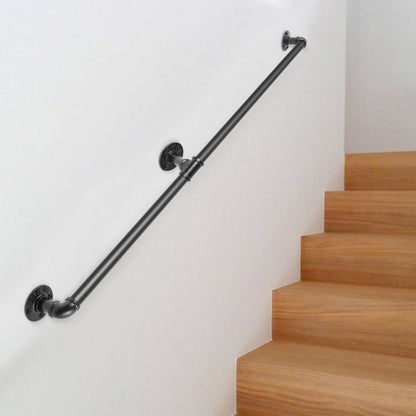 VV-GYGFS-HS5YC - 5FT Carbon Steel Handrail, 440lbs Capacity, Stylish Design