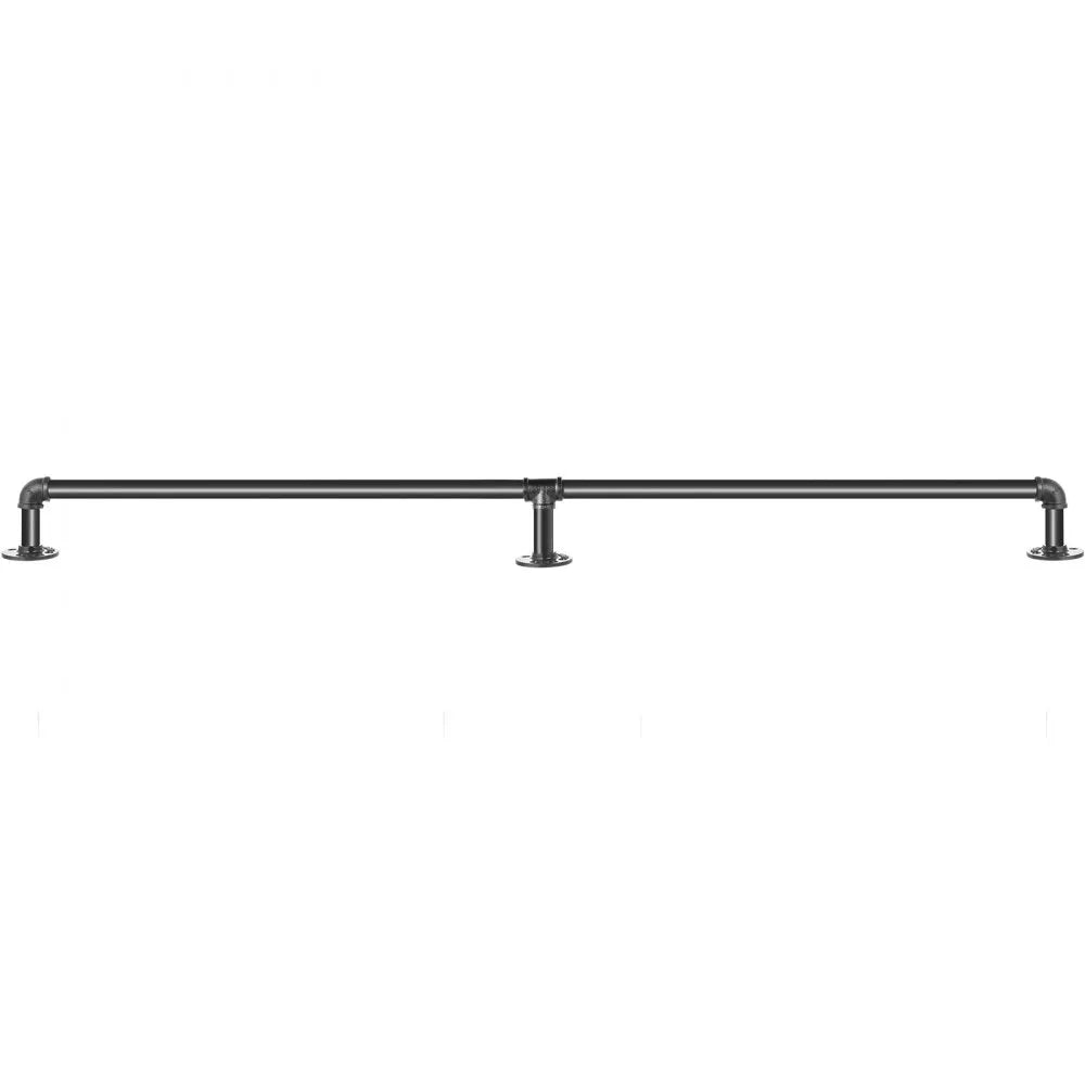 VV-GYGFS-HS6YC - 6FT Carbon Steel Handrail, 440LBS Load Capacity, Easy Install