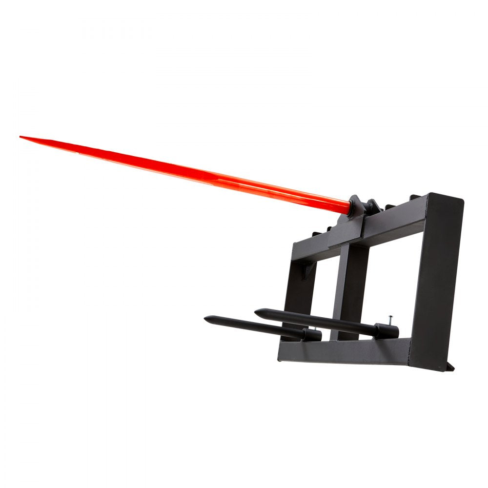 WBS-012 - 49" VEVOR Hay Spear with 1600lbs Capacity and Stabilizer Spears