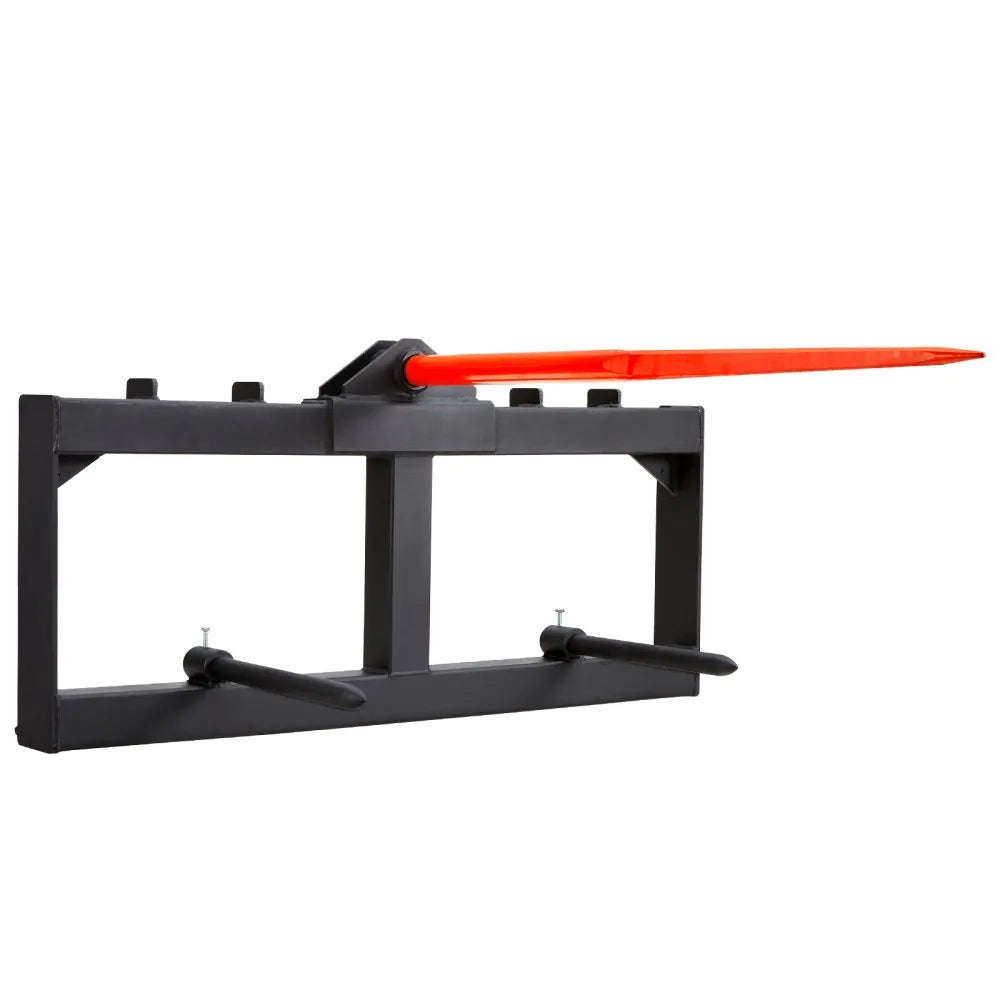 WBS-012 - 49" VEVOR Hay Spear with 1600lbs Capacity and Stabilizer Spears