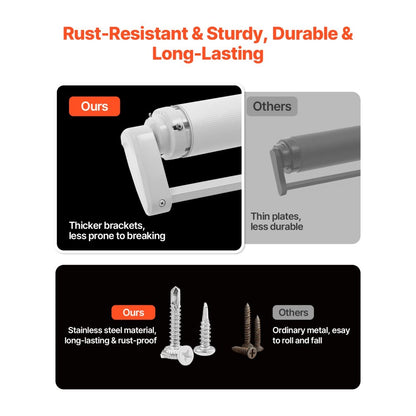 A6 - 13' Waterproof RV Slide Topper Awning with Durable PVC Fabric
