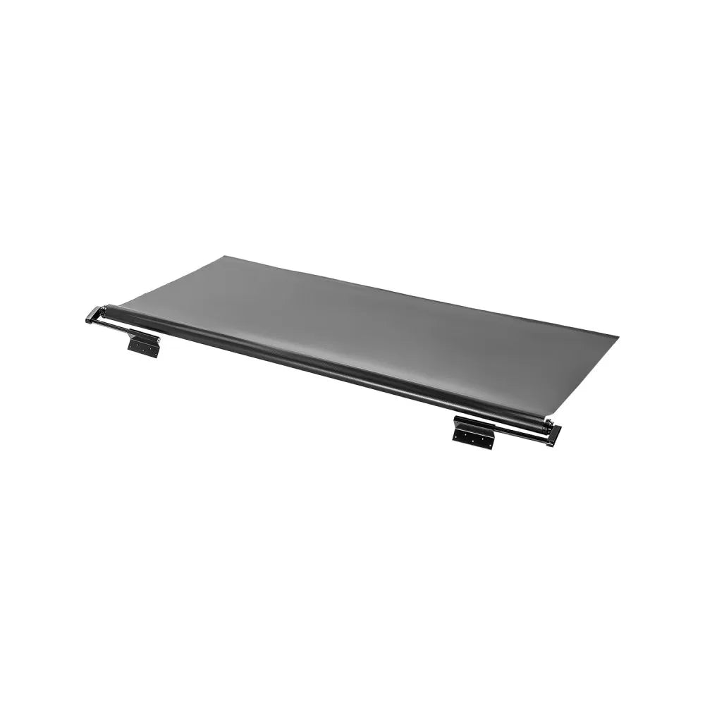 A6 - 7'7" Black Heavy-Duty RV Awning with Waterproof PVC Fabric