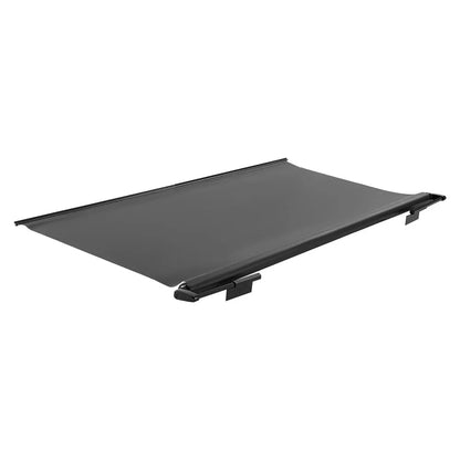 A6 - 7'7" Black Heavy-Duty RV Awning with Waterproof PVC Fabric