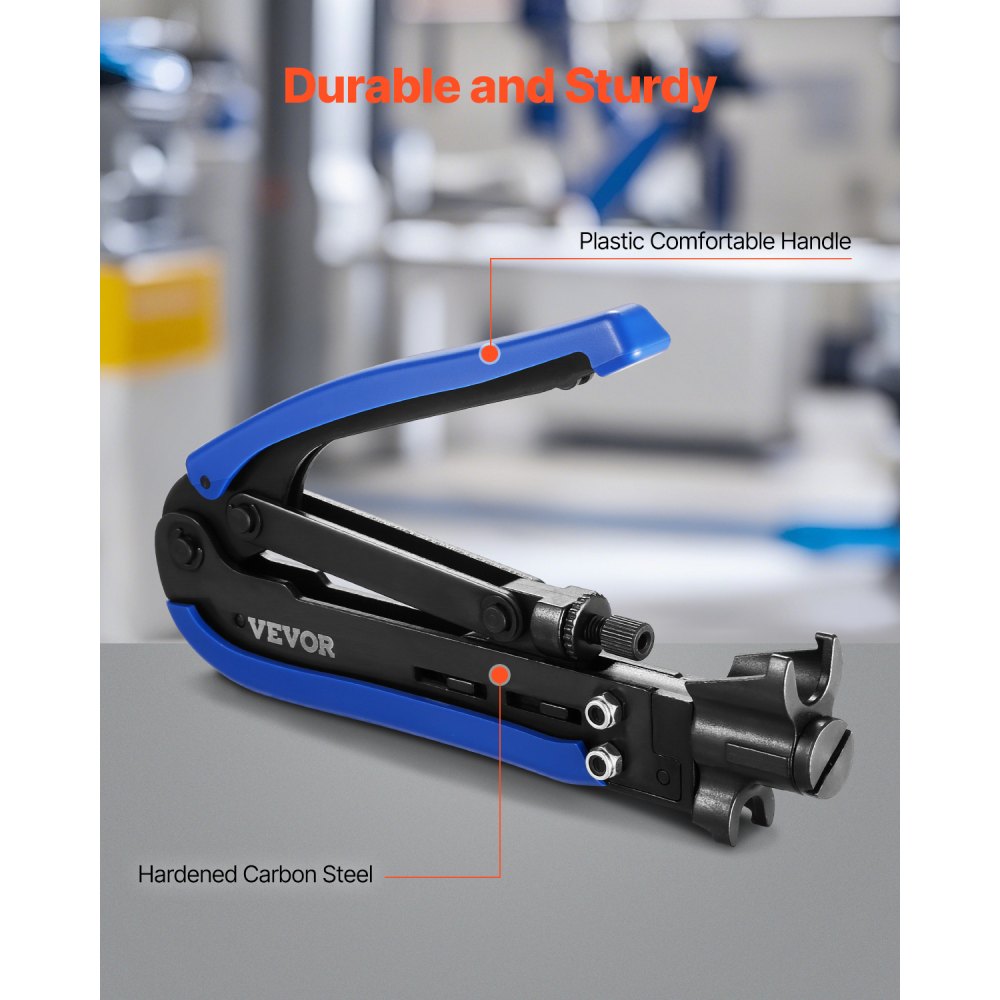 548AKIT-01 - Lightweight Crimper Kit with 30 RG6 Connectors & Tools