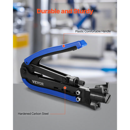 548AKIT-01 - Lightweight Crimper Kit with 30 RG6 Connectors & Tools