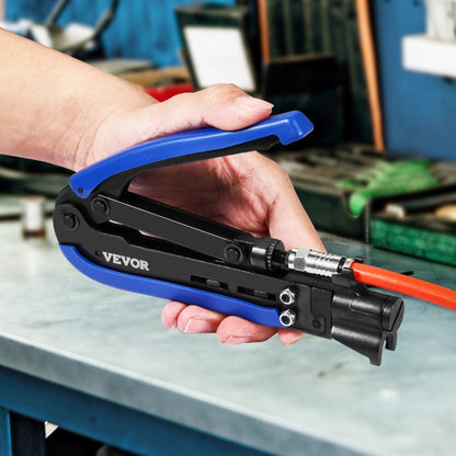 548AKIT-01 - Lightweight Crimper Kit with 30 RG6 Connectors & Tools