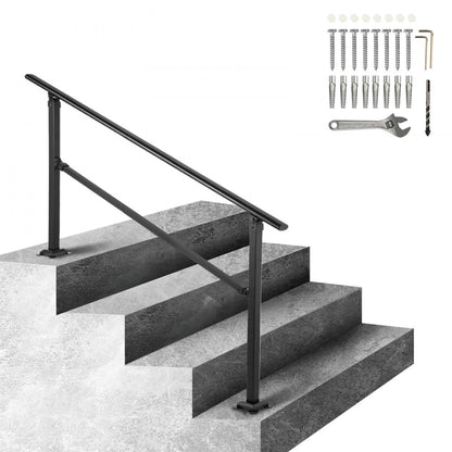 VV-OSR-3 - Adjustable Iron Handrail for 0-4 Steps, 24" Max Height