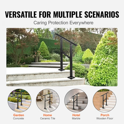 VV-OSR-1 Adjustable Iron Handrail for 0-2 Steps, Perfect for Safety