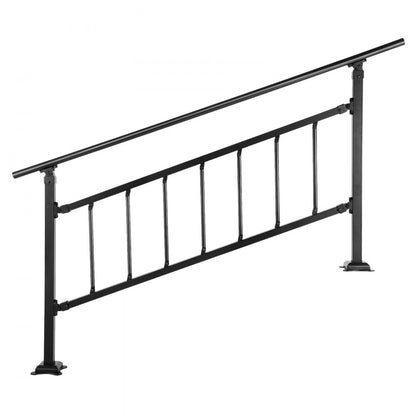 VV-OSRLG-4 Adjustable 0-5 Steps Wrought Iron Outdoor Handrail