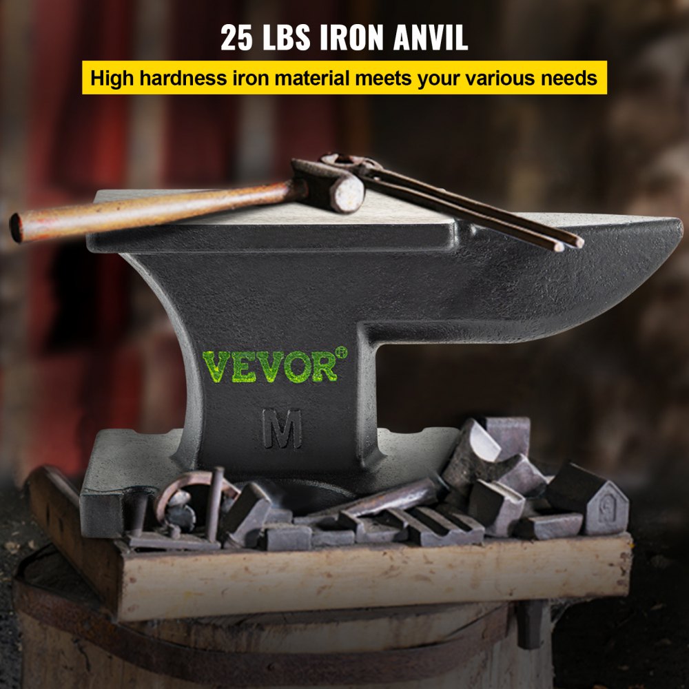 MT11 - 25 lbs Cast Iron Anvil for Metalworking and Shaping