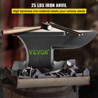 MT11 - 25 lbs Cast Iron Anvil for Metalworking and Shaping
