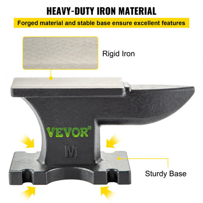 MT11 - 25 lbs Cast Iron Anvil for Metalworking and Shaping