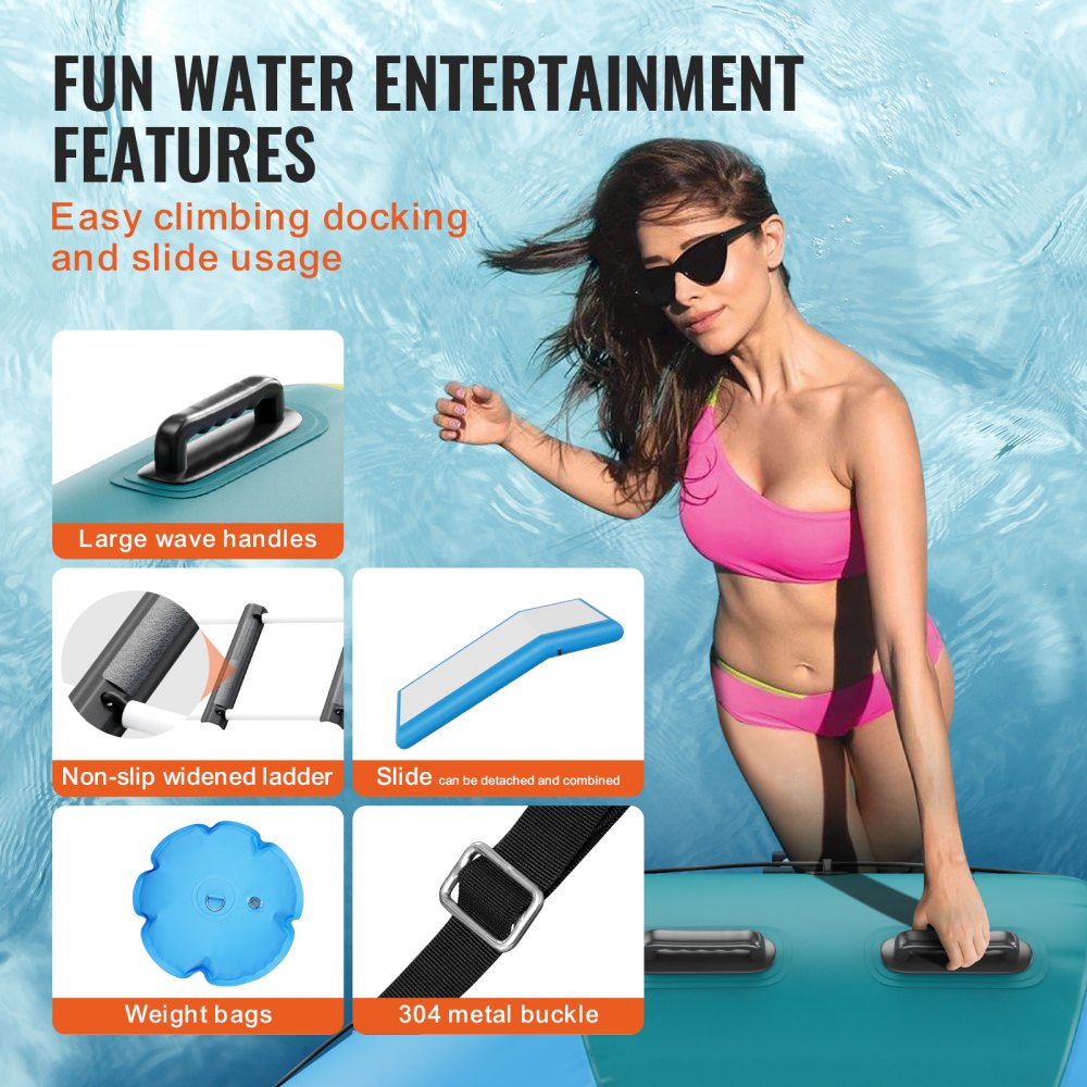 ZT10FTBGHD-US/EU - 10ft Inflatable Water Bouncer for Pools & Lakes