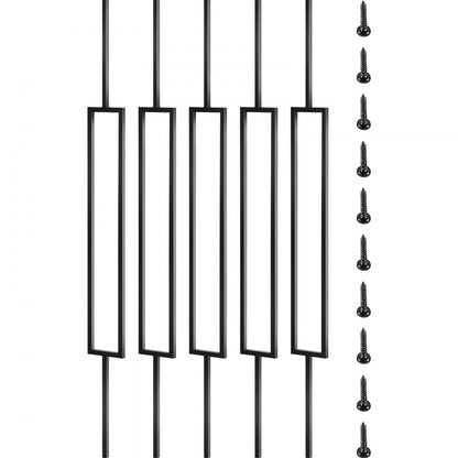 010303506760 - 44" Black Iron Deck Balusters for Easy Installation