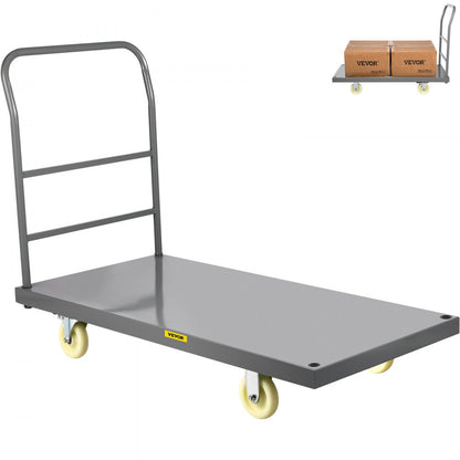 VV-PT-M4824 - Heavy-Duty Steel Platform Truck with 2000 lb Load Capacity