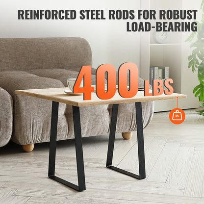 T6712-16 - 16" Matte Black Steel Table Legs for DIY Projects