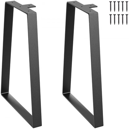 T6712-16 - 16" Matte Black Steel Table Legs for DIY Projects