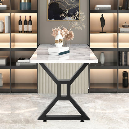 010315325074 - 28" Iron Dining Table Legs with Adjustable Feet