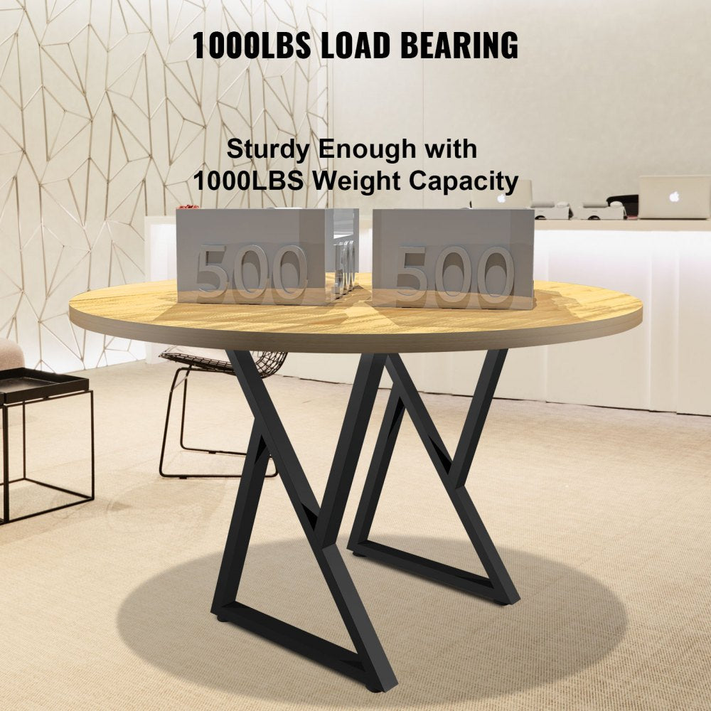 TZZT-2818 - Heavy-Duty Steel Table Legs, 28"x18", 1000lbs Capacity