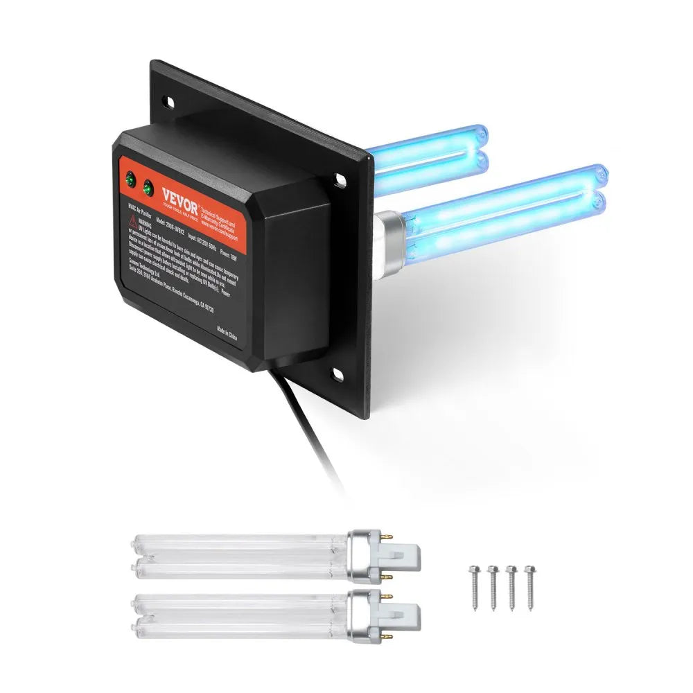 2006-UV9X2 - 18W HVAC Air Purifier for Clean Air, Covers 600 sq ft