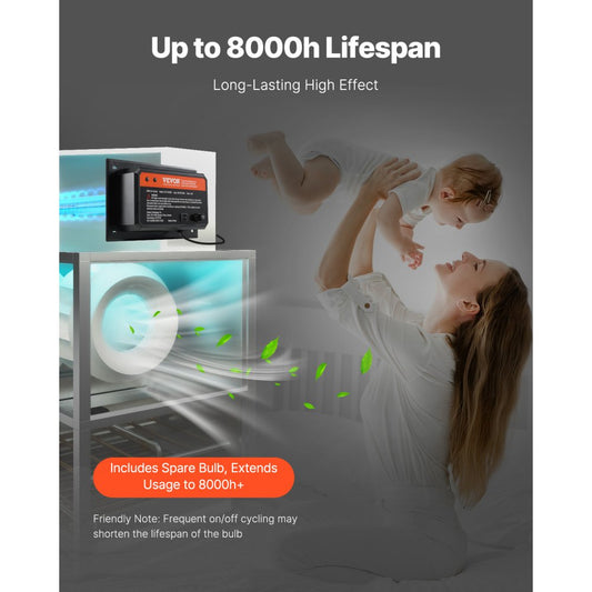 2112-UV36X2 - 16-Inch HVAC Purifier with Long-Life Lamp & Easy Switch