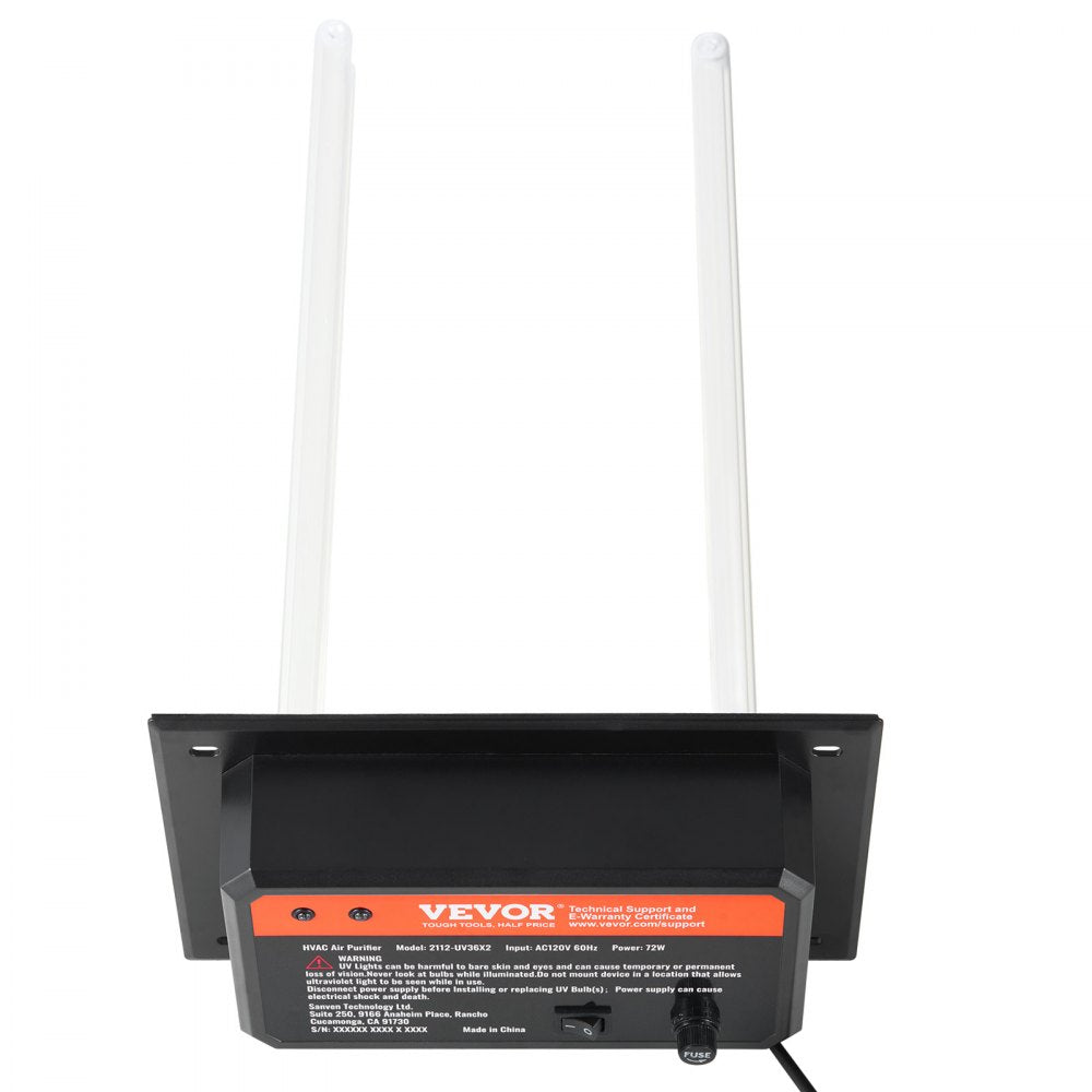 2112-UV36X2 - 16-Inch HVAC Purifier with Long-Life Lamp & Easy Switch