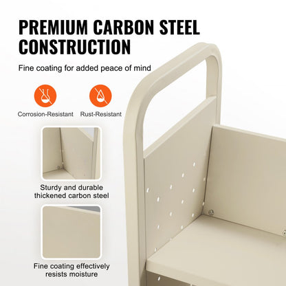 HXTC-V - Heavy-Duty VEVOR Book Cart, 31.1" with 330 lbs Capacity