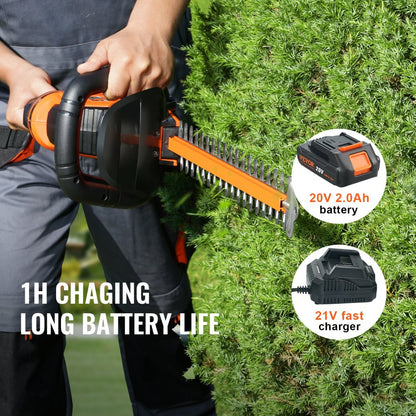 SF8A609 - 20V Cordless 18-inch Hedge Trimmer with 180° Rotating Head