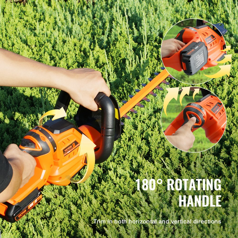SF8A609 - 20V Cordless 18-inch Hedge Trimmer with 180° Rotating Head